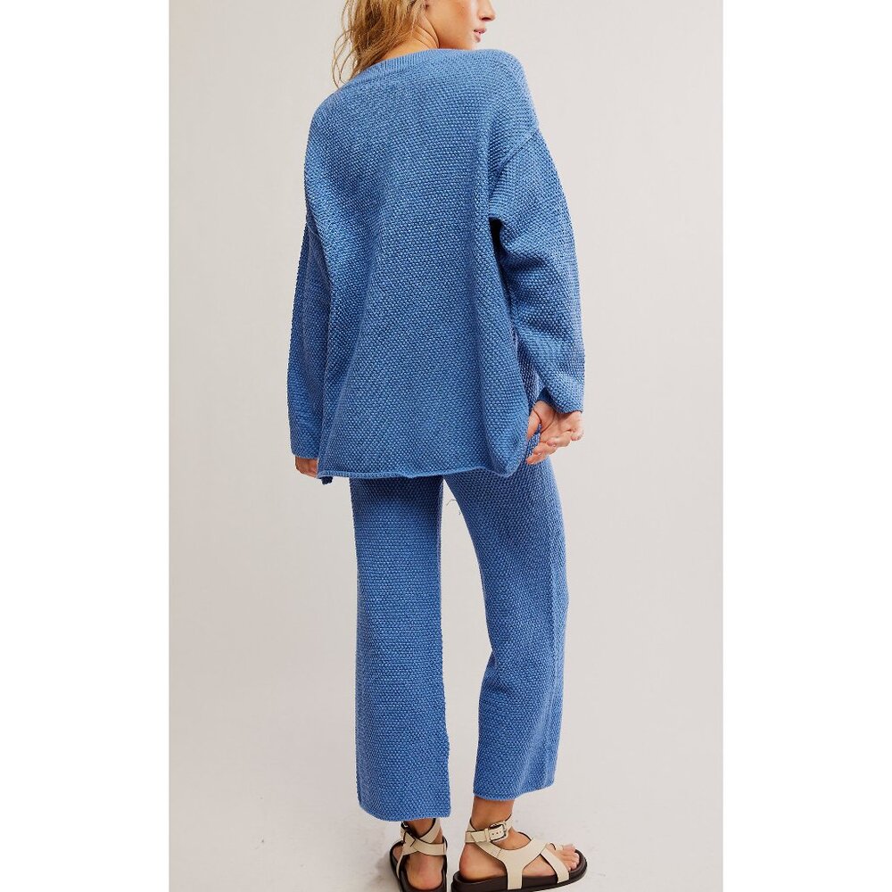Free People Blue Knit Jumpsuit - Picture 3 of 7